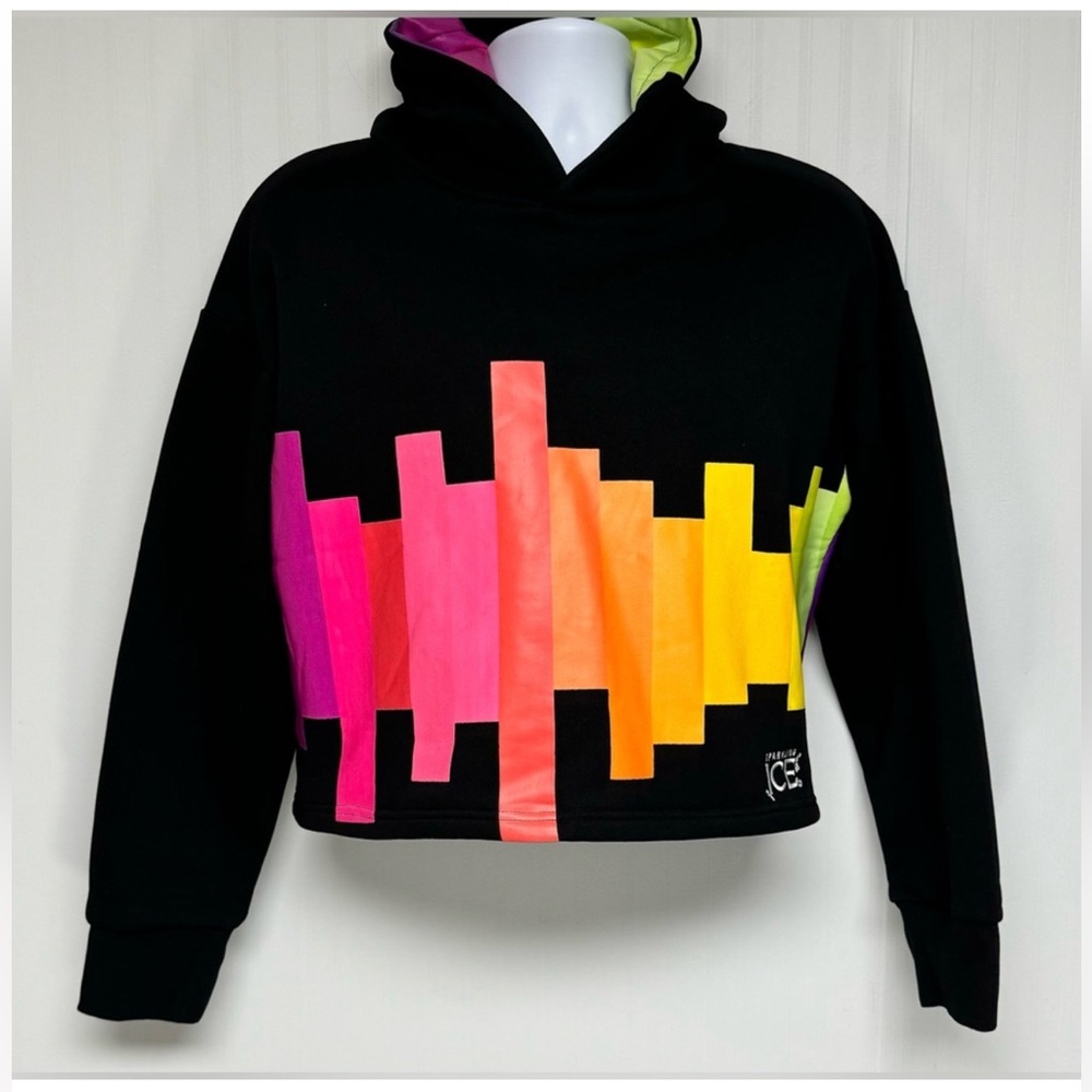 Sparkling Ice "Equalizer" Cropped Hoodie -
Size Large